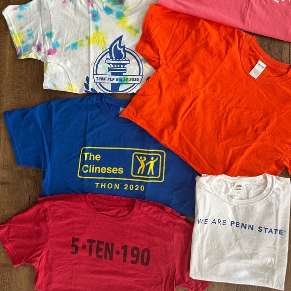 Lot of size Large Cotton womensunisex T-Shirts Comfort colors Gildan PENN State - Picture 6 of 12